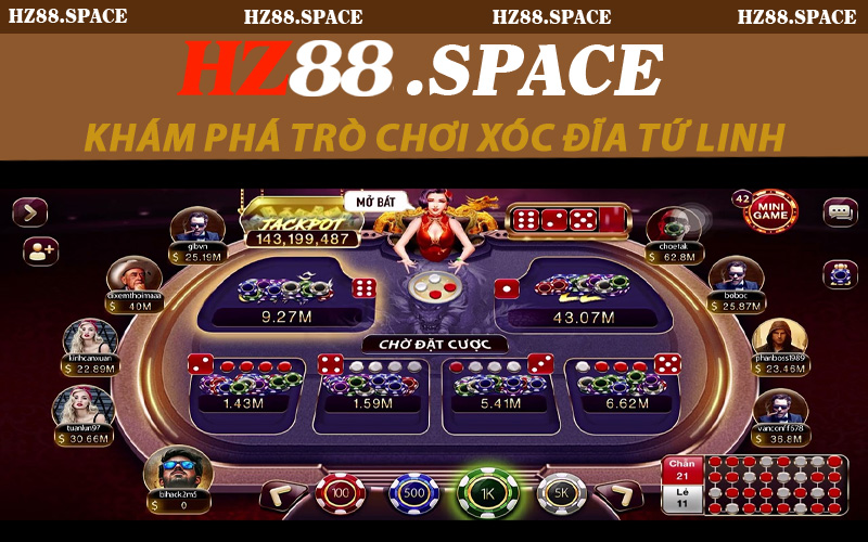 Khám phá trò chơi xóc đĩa tứ linh hấp dẫn tại HZ88
